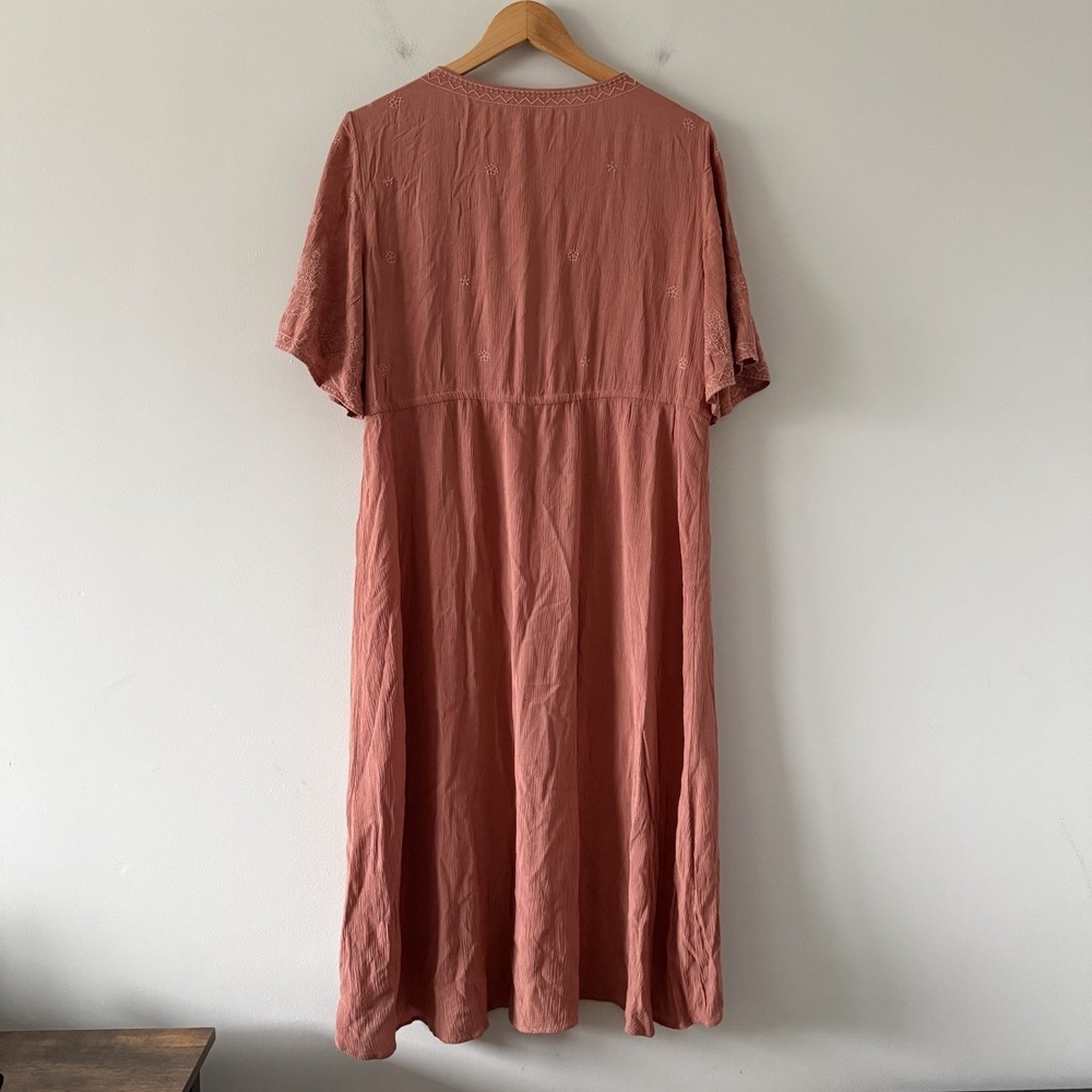 American Eagle Kimono Duster Cover Up Womens M Boho Festival Cottage Beach - Picture 2 of 15